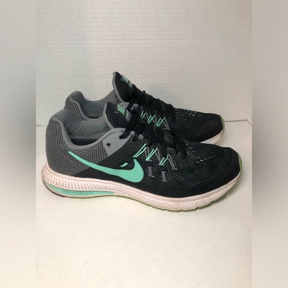 Nike Women's Gray and Teal Running Shoes - Picture 8 of 16